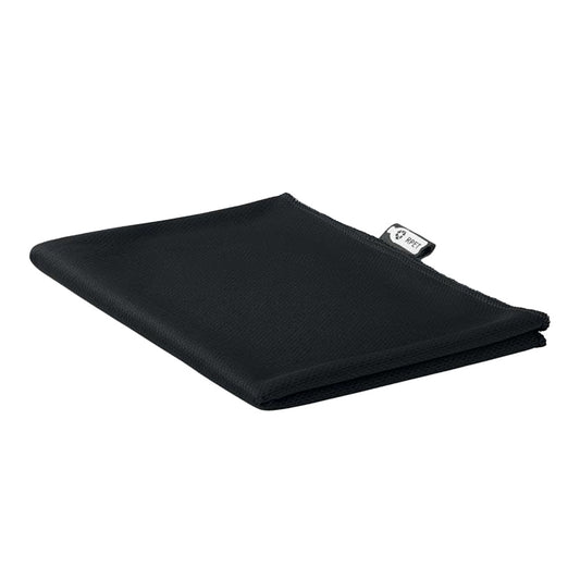 Black - Front - MidOcean Tuko RPET Sports Towel