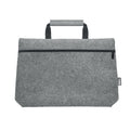 Grey - Side - MidOcean Tapla RPET Felt Laptop Bag