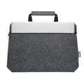Stone Grey - Back - MidOcean Tapla RPET Felt Laptop Bag