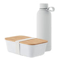 White - Front - MidOcean Emerald Lunch Box & Bottle Set