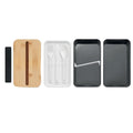 Black - Back - MidOcean Wint Polypropylene Lunch Box