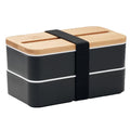 Black - Front - MidOcean Wint Polypropylene Lunch Box