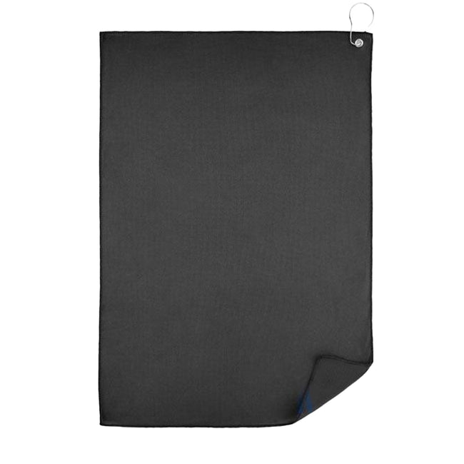 Black - Back - MidOcean Towgo Golf Towel