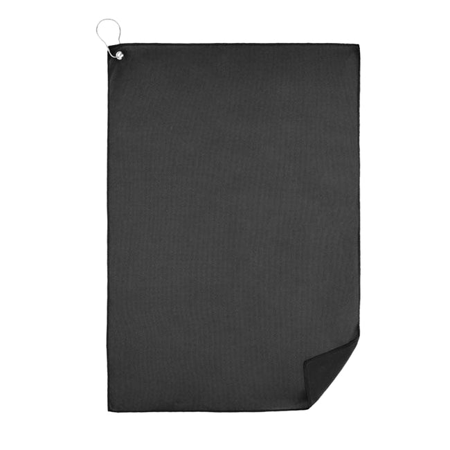 Black - Front - MidOcean Towgo Golf Towel