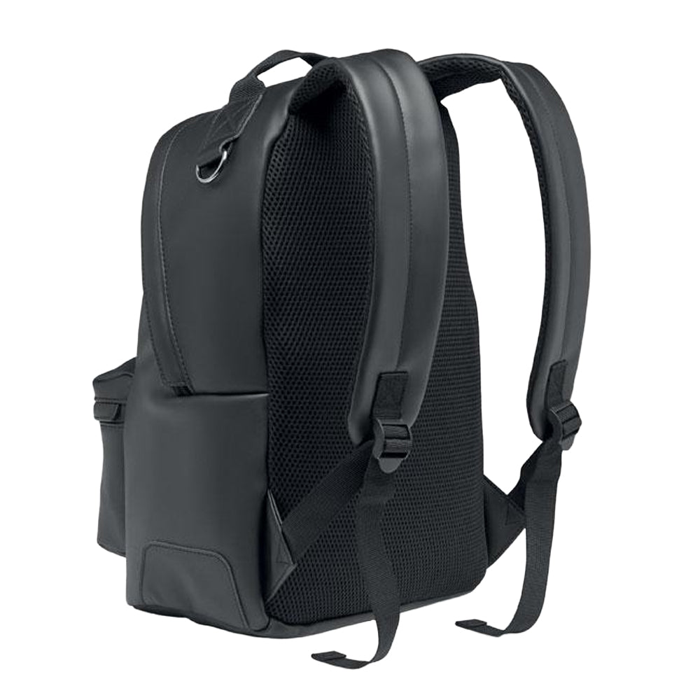Black - Side - MidOcean Bai PU Laptop Backpack