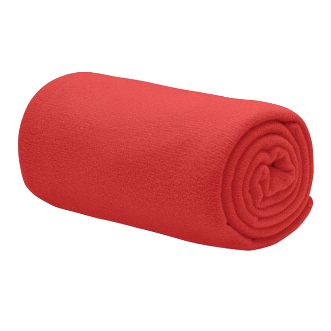 Red - Back - MidOcean Bogda RPET Fleece Blanket