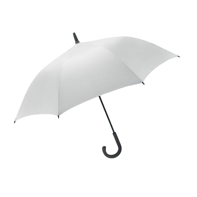 White - Back - MidOcean New Quay Windproof Stick Umbrella