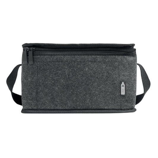 Stone Grey - Front - MidOcean Fooler RPET Felt Cooler Bag