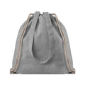Grey - Front - MidOcean Moira Duo Drawstring Bag