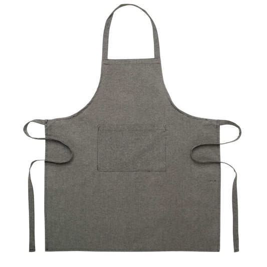 Black - Front - MidOcean Cuina Recycled Cotton Chef Apron