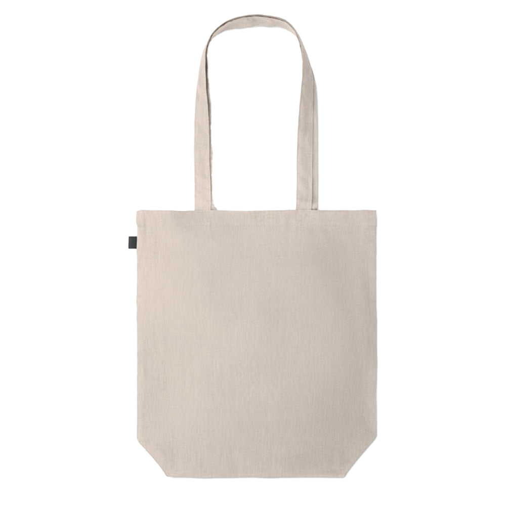 Beige - Back - MidOcean Naima Hemp Shopper Bag