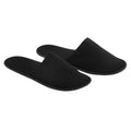 Black - Side - MidOcean Unisex Adult Flip Flap Hotel Mule Slippers