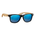Blue - Back - MidOcean California Touch Bamboo Sunglasses