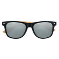 Shiny Silver - Front - MidOcean California Touch Bamboo Sunglasses