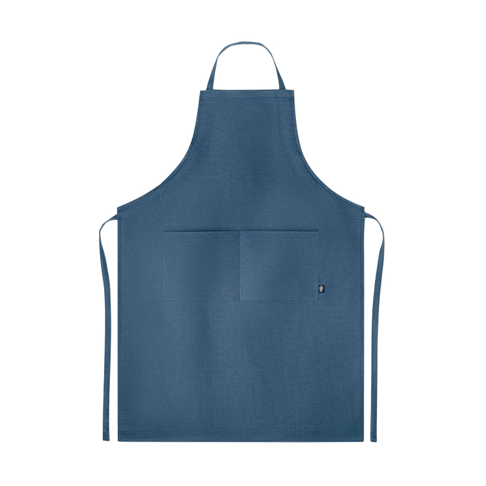 Blue - Front - MidOcean Naima Apron Adjustable Hemp Apron