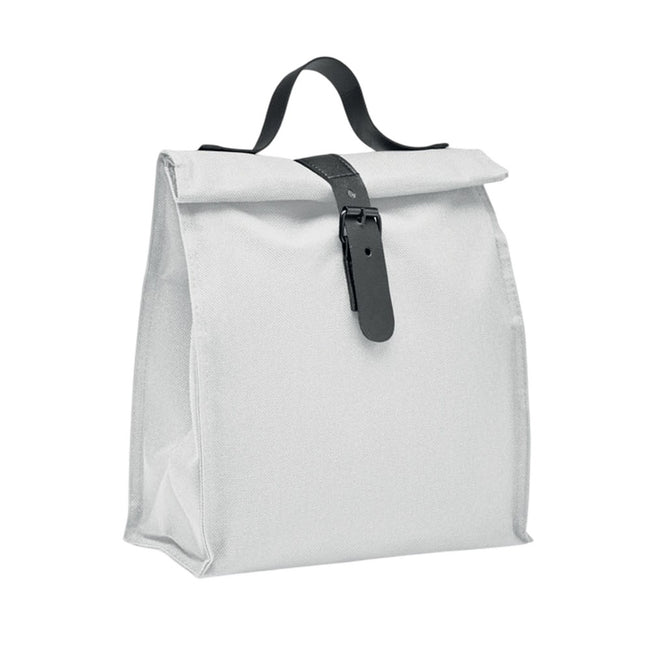 White - Side - MidOcean Chill RPET Roll Top Cooler Bag