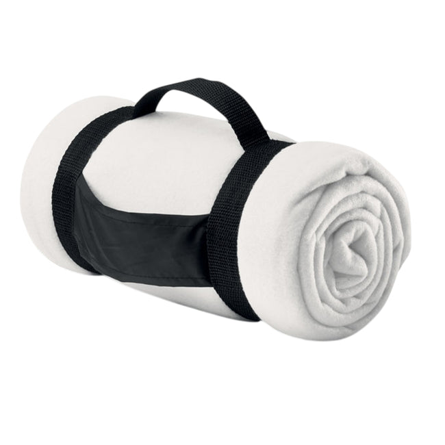 White - Front - MidOcean Stavenger Fleece Blanket