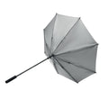 Matt Silver - Back - MidOcean Visibrella Reflective Stick Umbrella