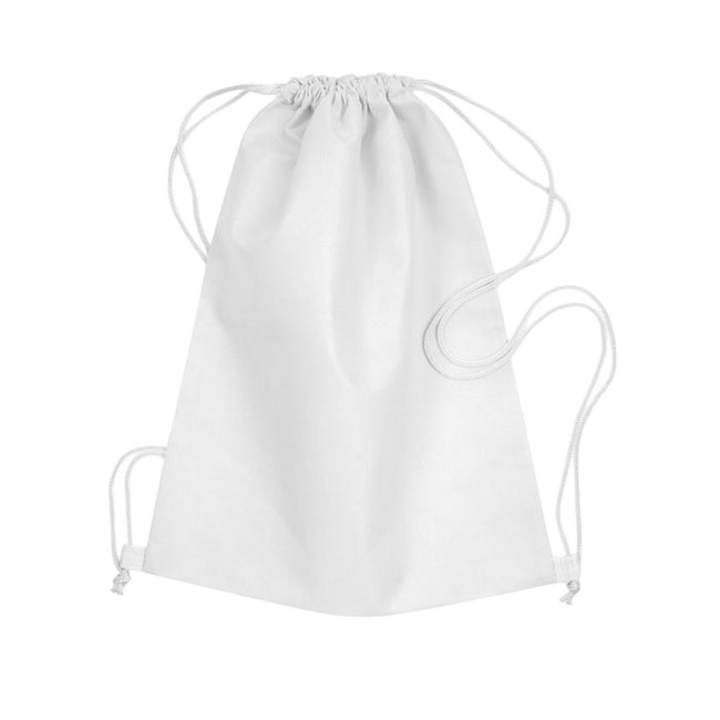 White - Front - MidOcean Daffy Non-Woven Drawstring Bag