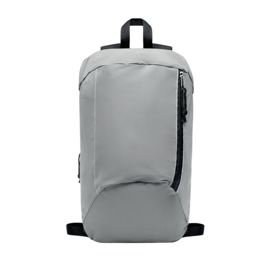 Matt Silver - Front - MidOcean Visiback Reflective Backpack