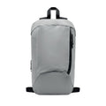 Matt Silver - Front - MidOcean Visiback Reflective Backpack