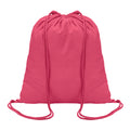 Fuchsia - Front - MidOcean Colored Cotton Drawstring Bag