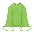 Lime - Front - MidOcean Colored Cotton Drawstring Bag