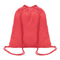 Red - Front - MidOcean Colored Cotton Drawstring Bag