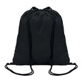 Black - Front - MidOcean Colored Cotton Drawstring Bag