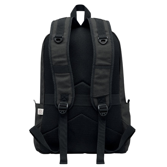 Black - Back - MidOcean Leirur Laptop Backpack