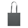Stone Grey - Back - MidOcean Portobello Cotton Shopper Bag