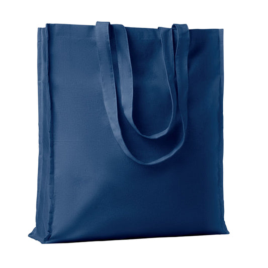Blue - Front - MidOcean Portobello Cotton Shopper Bag