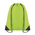 Lime - Front - MidOcean Shoop Polyester 190T Drawstring Bag