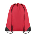 Red - Front - MidOcean Shoop Polyester 190T Drawstring Bag