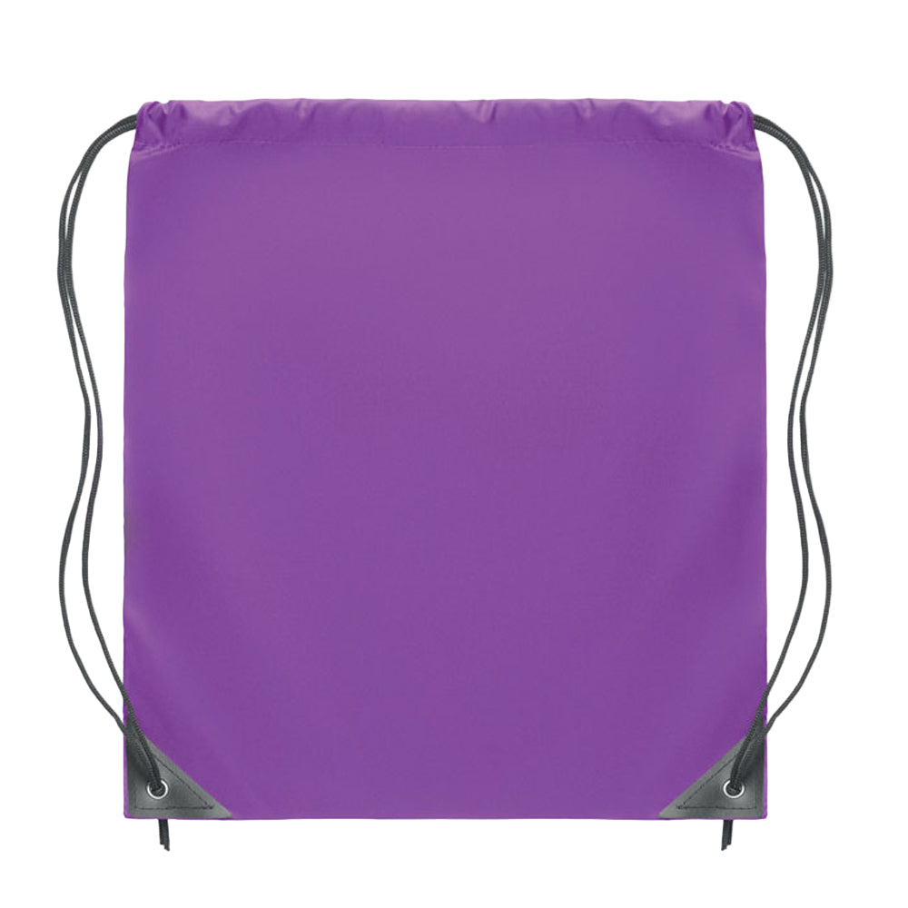 Violet - Side - MidOcean Shoop Polyester 190T Drawstring Bag