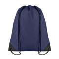 Blue - Front - MidOcean Shoop Polyester 190T Drawstring Bag