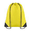 Yellow - Front - MidOcean Shoop Polyester 190T Drawstring Bag