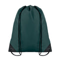 Dark Green - Front - MidOcean Shoop Polyester 190T Drawstring Bag