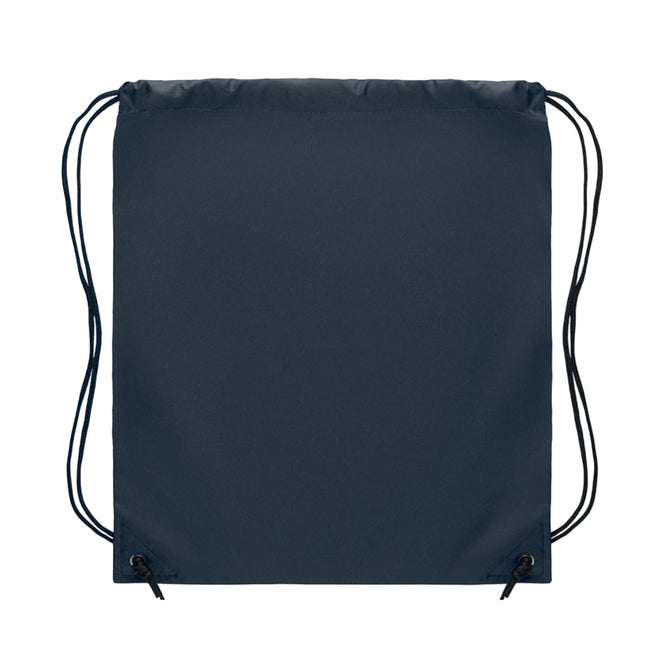 French Navy - Back - MidOcean Shoop Polyester 190T Drawstring Bag