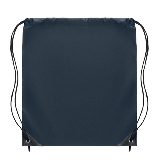 French Navy - Side - MidOcean Shoop Polyester 190T Drawstring Bag