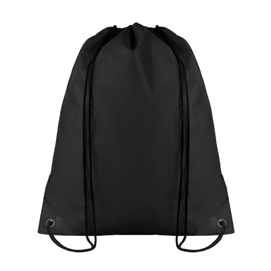 Black - Front - MidOcean Shoop Polyester 190T Drawstring Bag