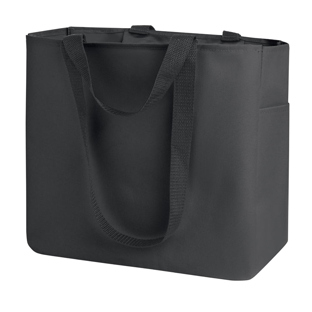 Black - Back - MidOcean Camden Plain Shopper Bag