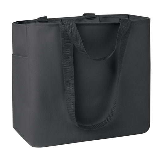 Black - Front - MidOcean Camden Plain Shopper Bag