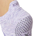Purple Heather - Side - Toesox Womens-Ladies Bellarina Toe Socks