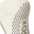 Oatmeal - Side - Toesox Womens-Ladies Bellarina Toe Socks