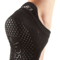 Black - Side - Toesox Womens-Ladies Bellarina Toe Socks