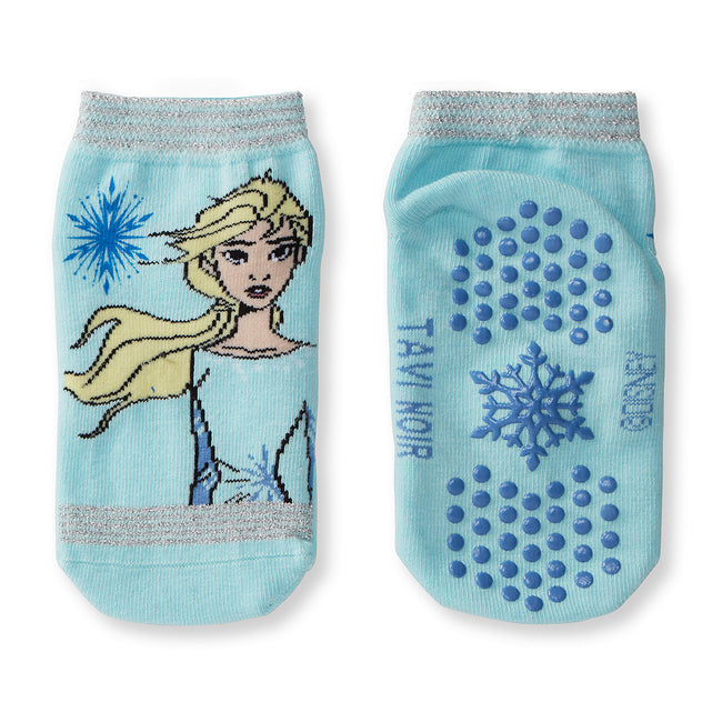 Blue-Purple - Pack Shot - Tavi Noir Childrens-Kids Tiny Soles Frozen Ankle Socks (Pack of 2)