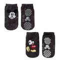 Charcoal - Front - Tavi Noir Childrens-Kids Tiny Soles Mickey Mouse Disney Ankle Socks (Pack of 2)
