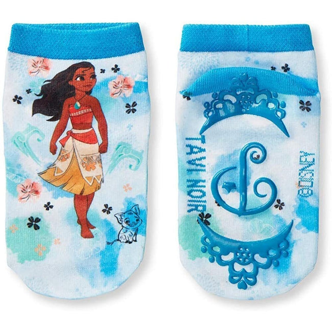 Purple-Blue - Lifestyle - Tavi Noir Childrens-Kids Tiny Soles Princess Disney Ankle Socks (Pack of 2)