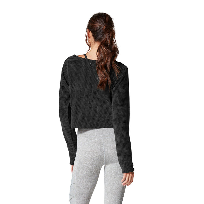 Ebony - Back - Tavi Noir Womens-Ladies Warm Up Sweatshirt